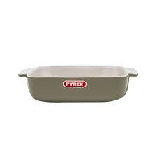 Pyrex Signature Plat Rectangulaire 25*19Cm Gris