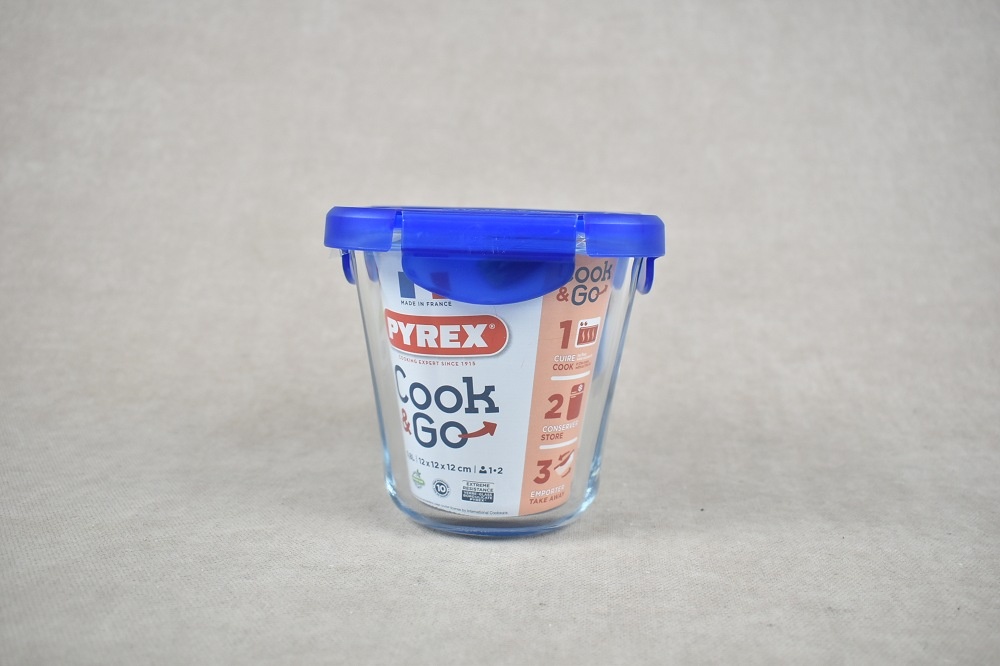 Pyrex Cook & Go Plat Rond 19Cm Avec Couvercle