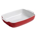 Pyrex Signature  Plat Rectangulaire 25*19Cm  Rouge