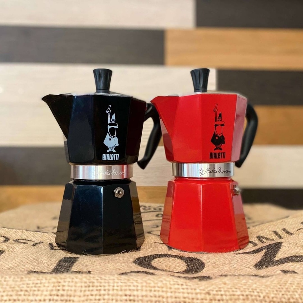 Cafetiere Moka Express 3 Tasse Rouge