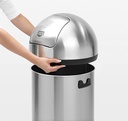 Push Bin Poubelle 60L  Matt Steel