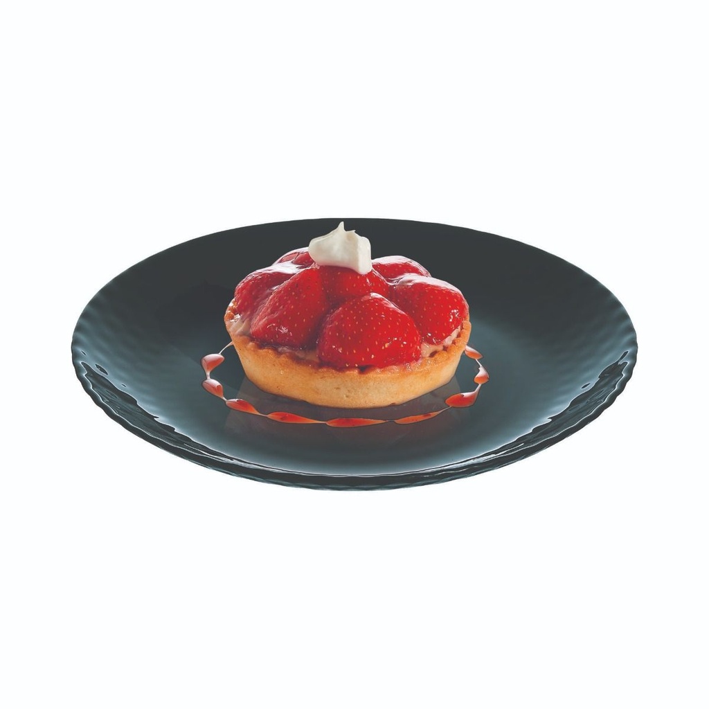 Pampille Noir Assiette Dessert 19 