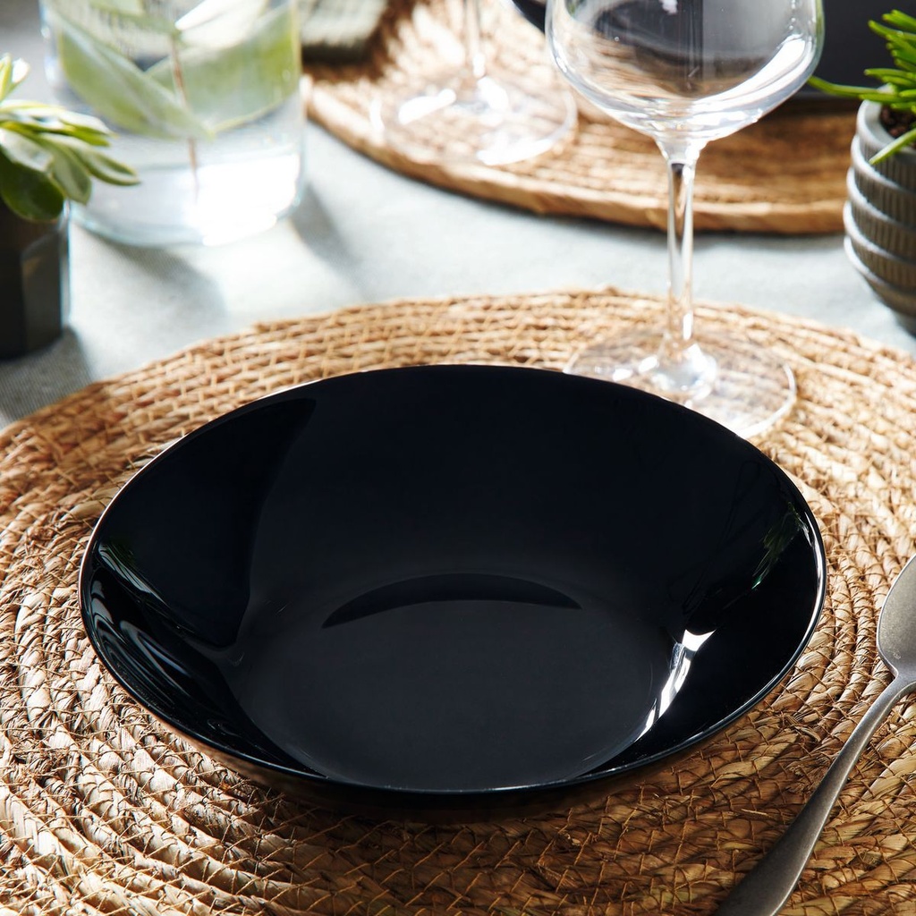 assiette creuse 20 zelie noir