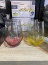 Verres Forme Haute 4 Couleurs