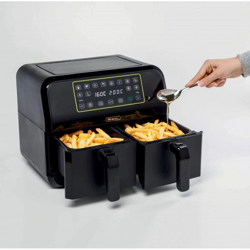 Air fryer Double Panier Digital LED Noir 
