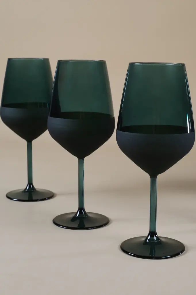 verre a pied 49 cl matte vert