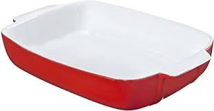 Pyrex Signature  Plat Rectangulaire 30*22Cm Rouge