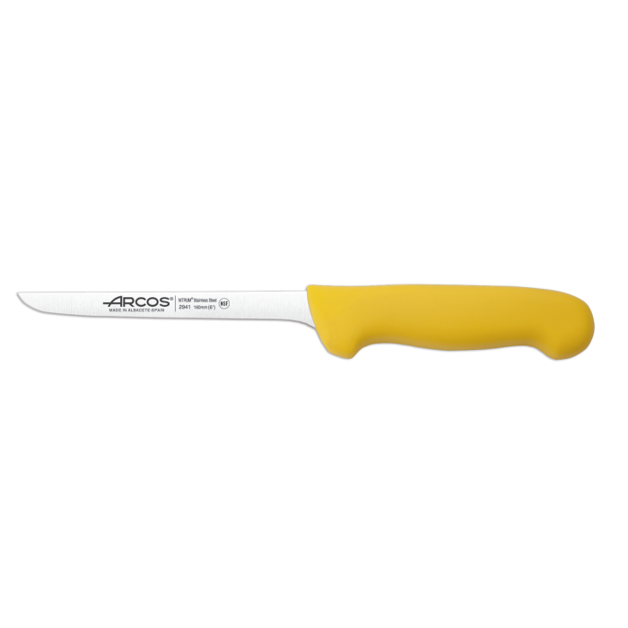 2900 Couteau A Desosser Jaune 160Mm