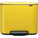 Bo Pedal Bin Poubelle 11+23Litre Daisy Yellow