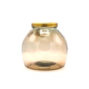 Gold Edge Vase 20Cm Miel