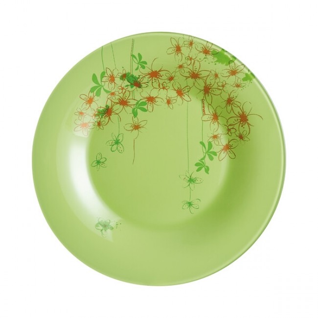 Ipomea Vert Pale Assiette Dessert 19.5 Cm