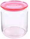 POT 0.75L + PLANO PINK LID - A6