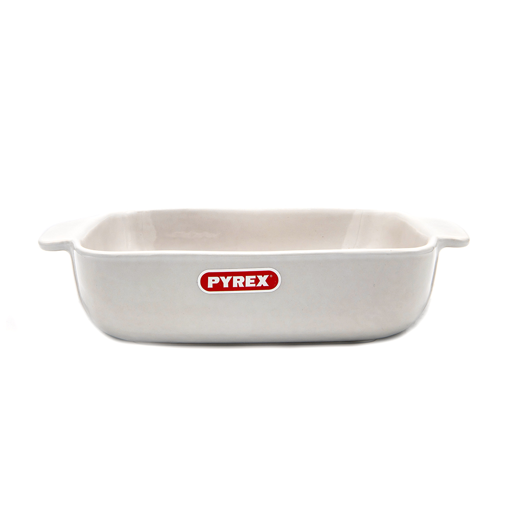 PYREX SIGNATURE PLAT CARRE 22CM BLANC