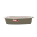 Pyrex Signature Plat Rectangulaire 25*19Cm Gris