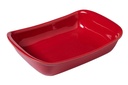 Pyrex Supreme Plat Rec 30*20Cm Rouge