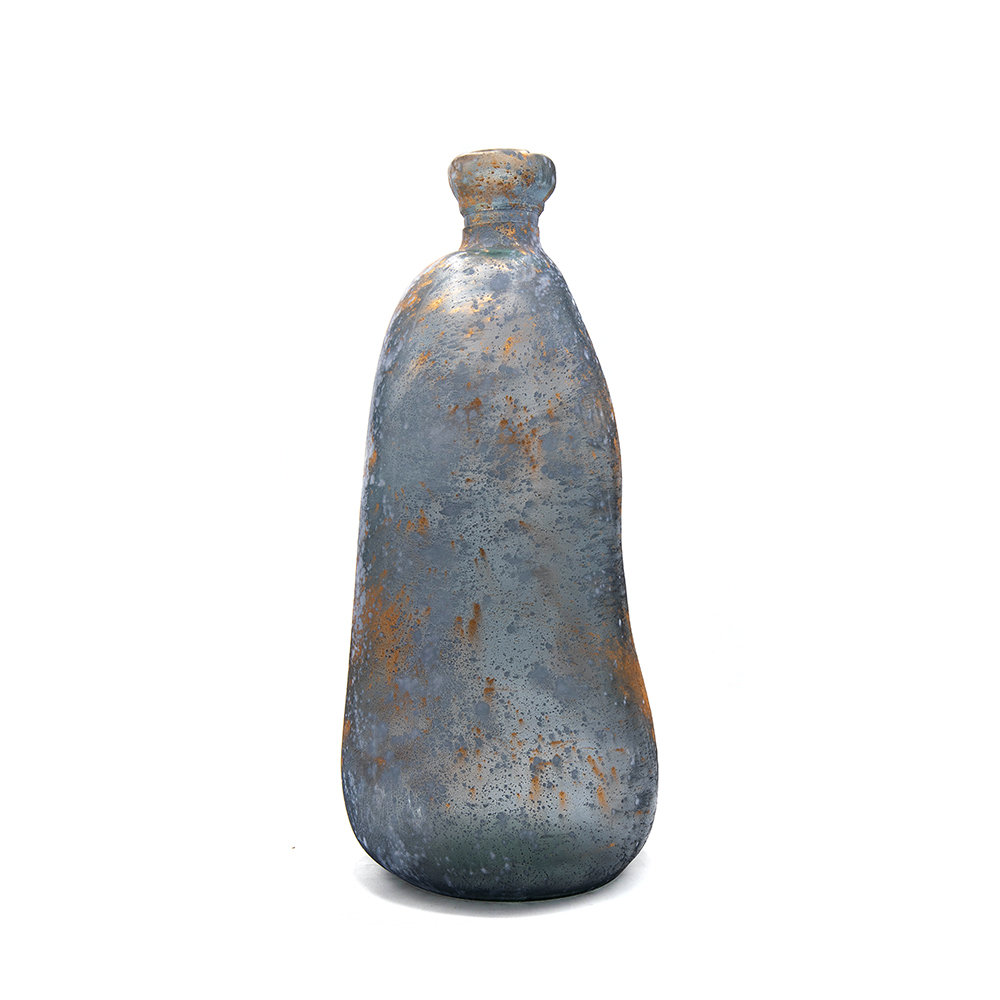 RUSTY VASE 51CM BLEU