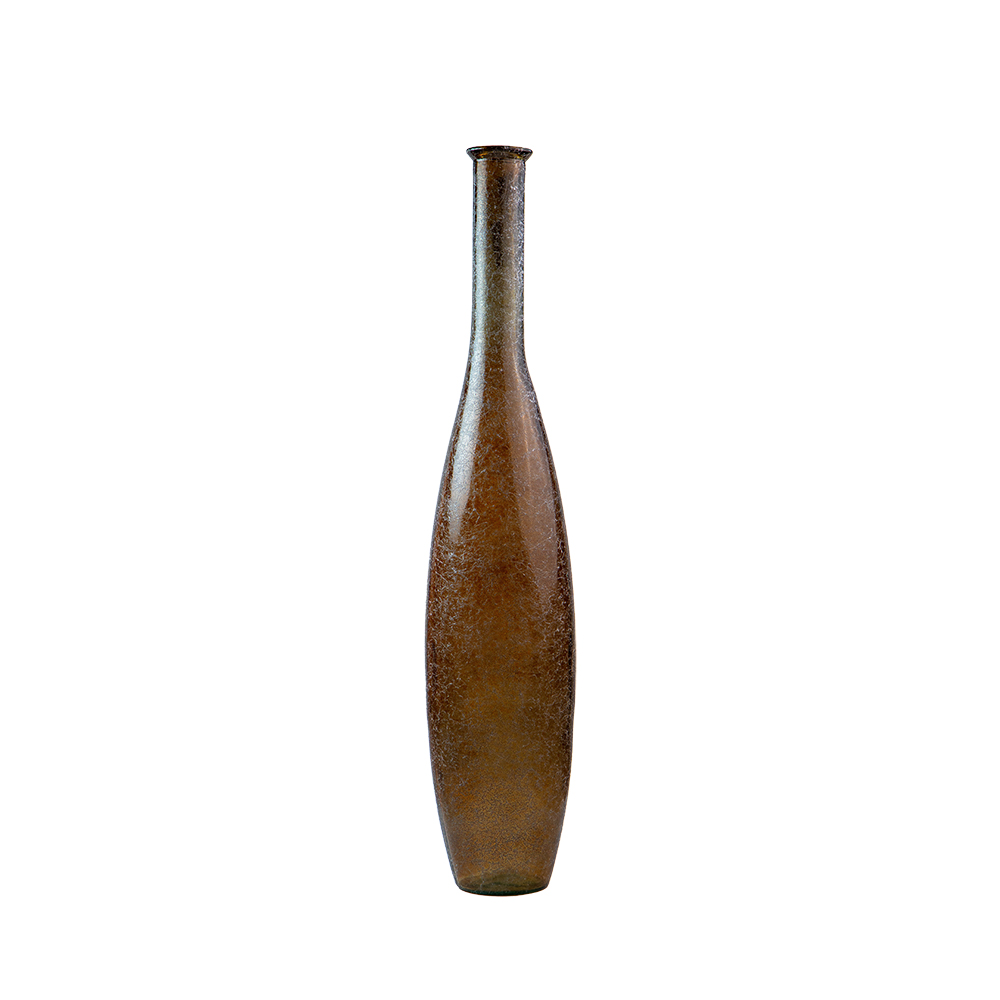 SILK VASE 100CM MARRON