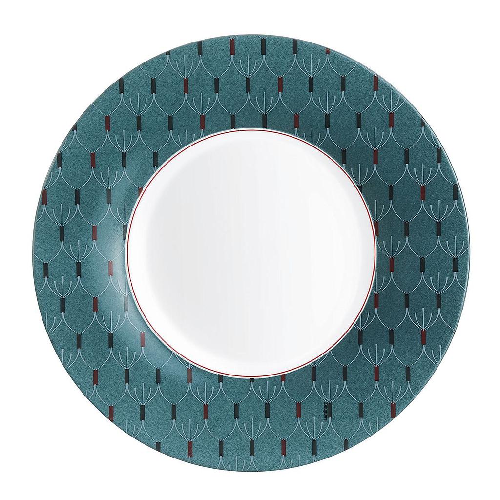 Zadig Bleu Assiette Plate 28 Cm