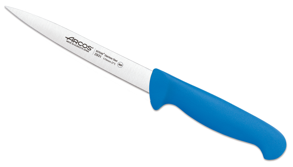 2900 Couteau filet de sole bleu 170mm