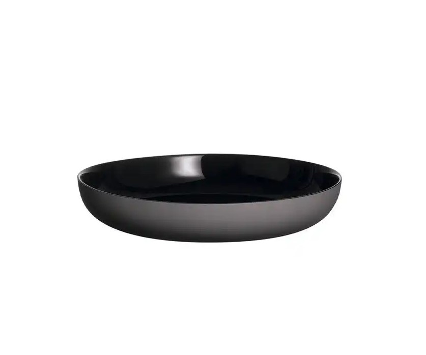 Vicky Noir Lava Stone Assiette Plate 25Cm