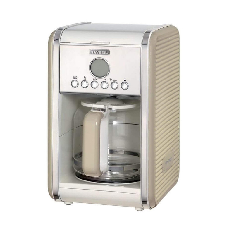 Cafétiere à filtre 2000W, 12 tasses, beige
