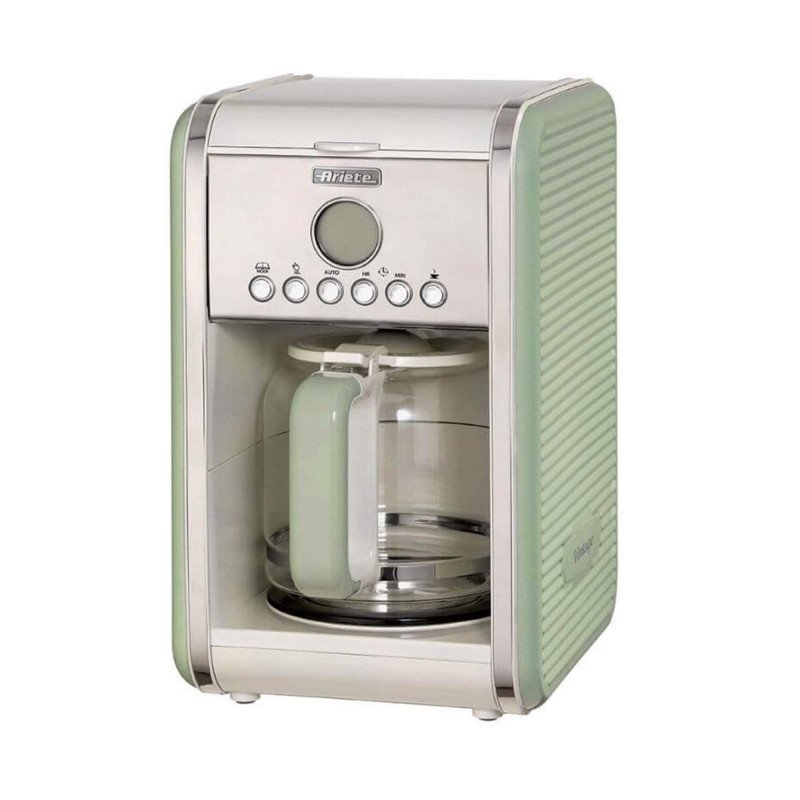 Cafétiere à filtre 2000W, 12 tasses, verte
