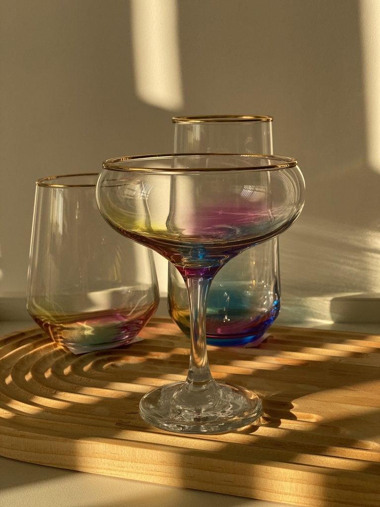 verre a pied 27 cl rainbow