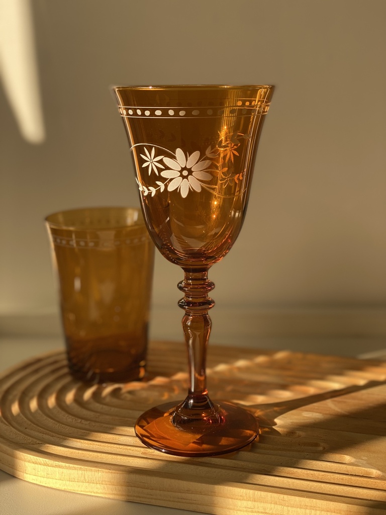 Verre A Pied Nazenin Amber 27 Cl