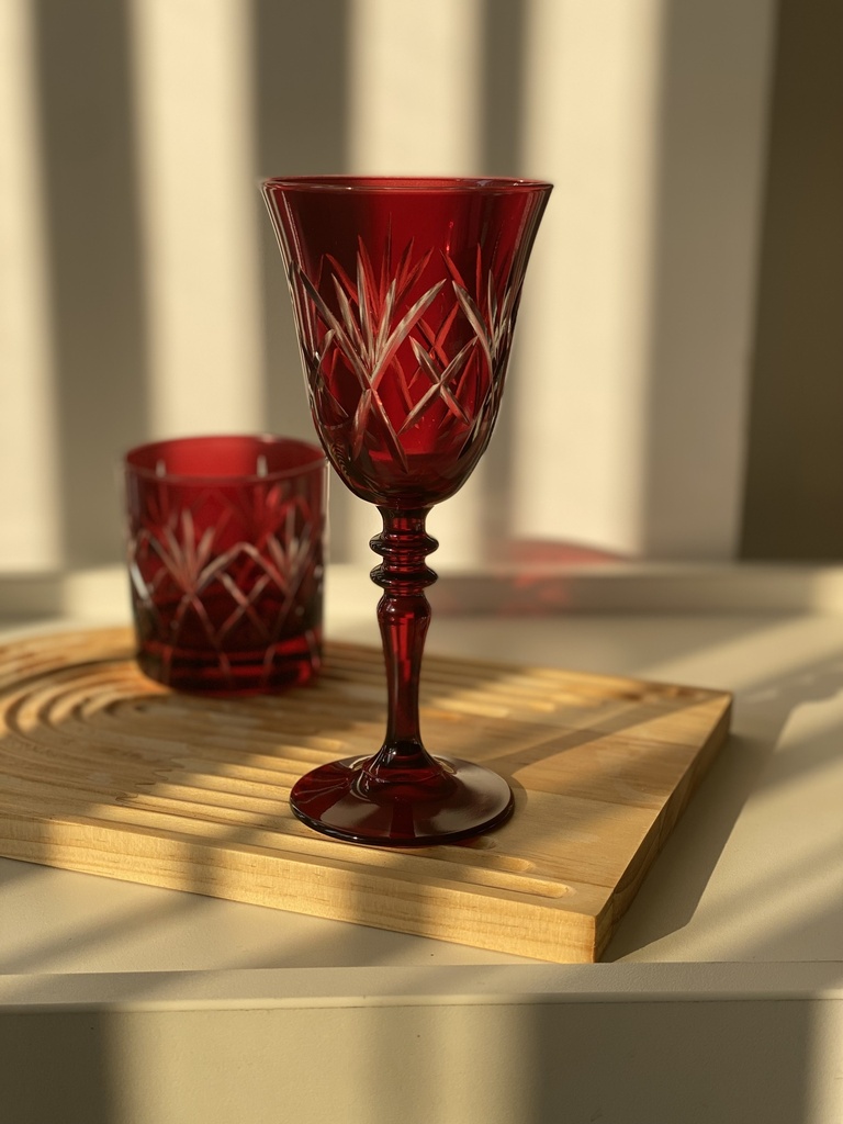 Verre A Pied Cambridge Rouge 27 Cl