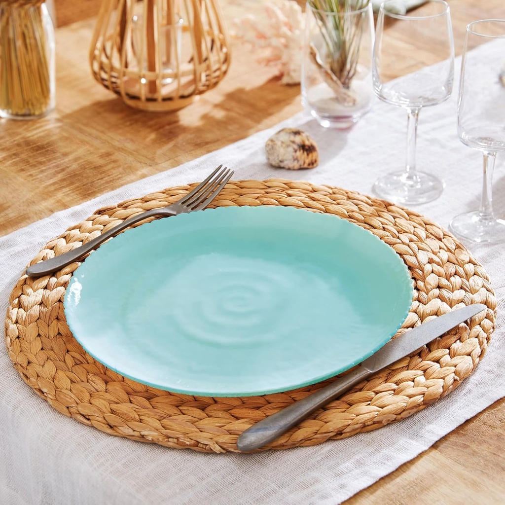 Assiette Plate 26 Cm Ammonite Light Turquoise