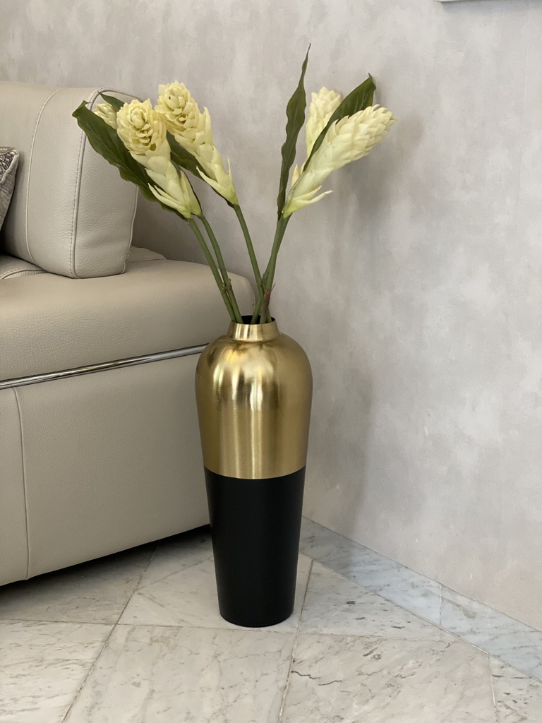 Vase 20x20x51 gold black