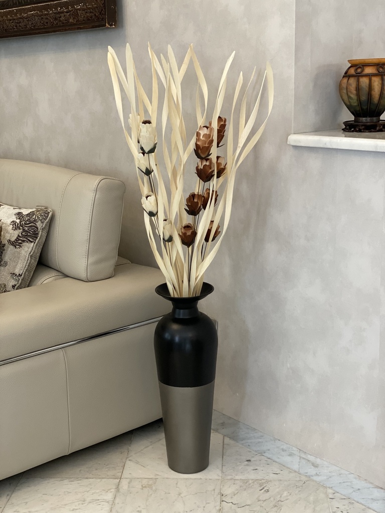 Vase 20x20x56 black