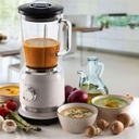 Moderna Blender Blanc Bocal En Verre 1000W