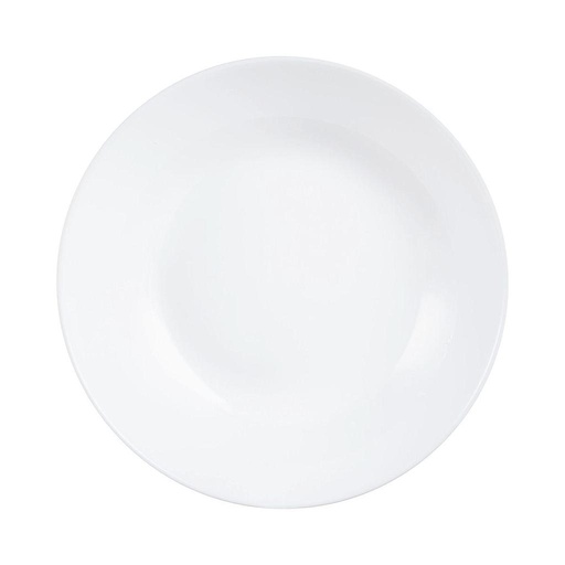 [D6907] Diwali Blanc Assiette Creuse 20Cm