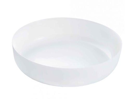 [N3273] Diwali Blanc Plat A Servir Blanc 22Cm