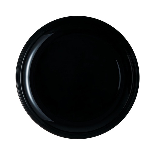 [P6375] Friends Time Assiette Ronde Creuse Noir 25 Cm