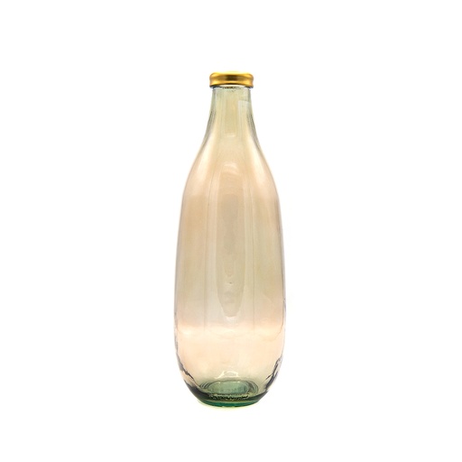 [5981F1131] GOLD EDGE VASE 40CM MIEL