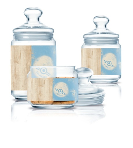 [Q3358] Nordic Havea Blue Pot 3Pcs