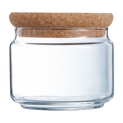 [P9619] POT 0.5L PURE JAR AVEC COUVERCLE EN LIEGE