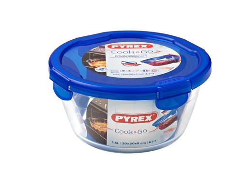 [287PG00] Pyrex Cook & Go Plat Rond 15 Cm Avec Couvercle