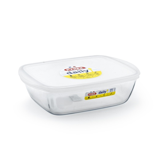 [216P000] PYREX DAILY PLAT RECTANGULAIRE 28*20CM AVEC COUVERCLE 