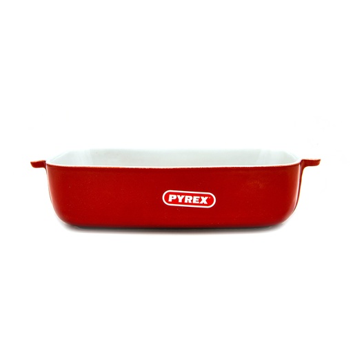 [SG25RR8] Pyrex Signature  Plat Rectangulaire 25*19Cm  Rouge