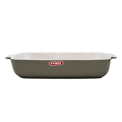 [SG35RR4] PYREX SIGNATURE PLAT RECTANGULAIRE 35*25CM GRIS