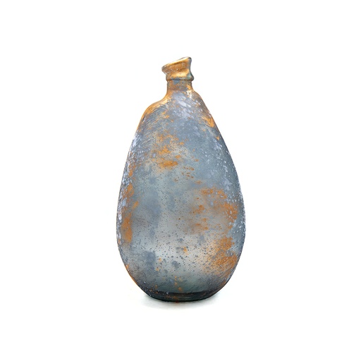 [4656F713] RUSTY VASE 47CM BLEU