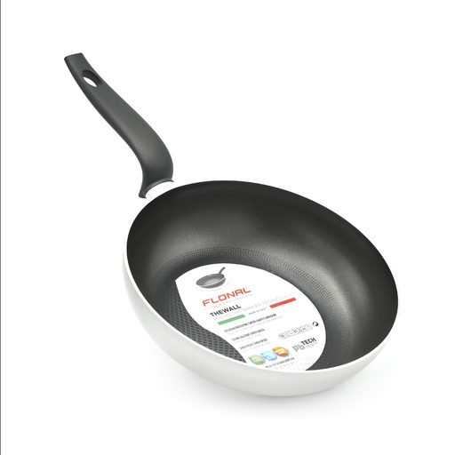 [FTWWO2850] THE WALL WOK 28CM SILVER