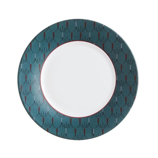 [P0369] Zadig Bleu Assiette Dessert 22cm