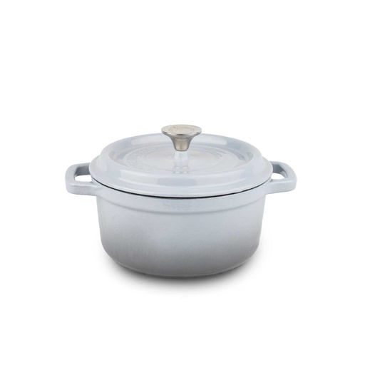 [EC1017D-G] Cocotte Ronde En Fonte 28Cm Grise