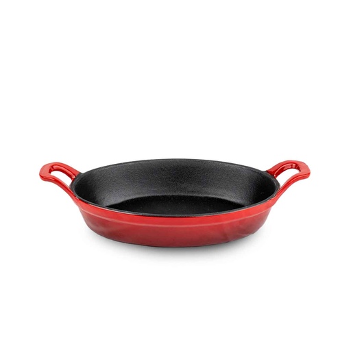 [EC2149D-R] POELE EN FONTE 24CM ROUGE