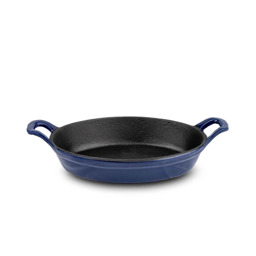 [EC2149D-N] POELE EN FONTE 24CM BLEUE