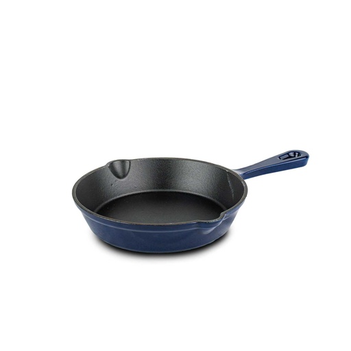 [EC2138A-N] POELE EN FONTE 15.6CM BLEUE